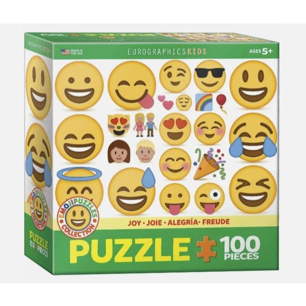 New Eurographics Kids‎ Emoji Joy Smiles Collection 100 piece Jigsaw Puzzle